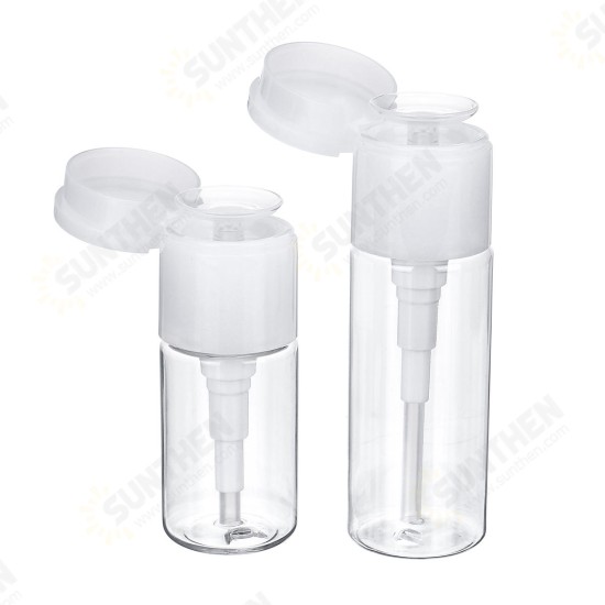 30/50ml Nail Art Makeup Tool Remover Empty Pump Dispenser Cleanser Plastic Bottle Cosmetic Water Container