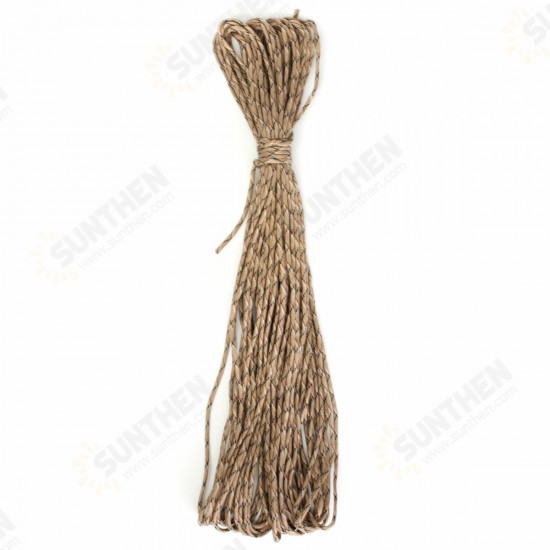 31m 7 Strand Core 550 Paracord Camouflage Parachute Cord Rope