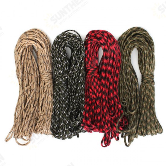 31m 7 Strand Core 550 Paracord Camouflage Parachute Cord Rope