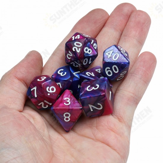 49/56/70Pcs Polyhedral Dices for Dungeons & Dragons Desktop Games With Storage Bags