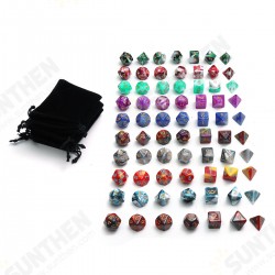 49/56/70Pcs Polyhedral Dices for Dungeons & Dragons Desktop Games With Storage Bags 49/56/70Pcs Polyhedral Dices for Dungeons & Dragons Desktop Games With Storage Bags