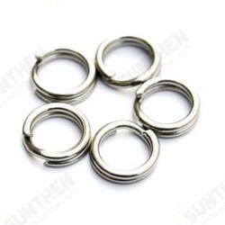 5Pcs 10mm Stainless Steel Split Rings SS Steel Ring Double Loop Split 5Pcs 10mm Stainless Steel Split Rings SS Steel Ring Double Loop Split