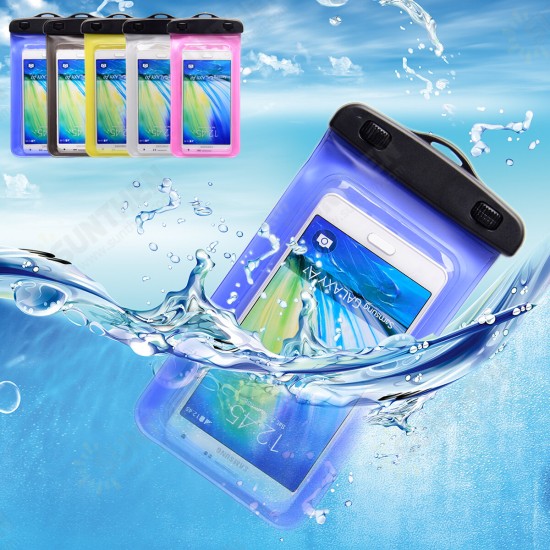 6 Inch Floatable Waterproof Phone Case IPX8 Waterproof Phone Pouch Dry Bag for Any Phone in 6inch