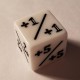 6 Pcs White Dice Counters +1/+1 for MTG Magic The Gathering and Others