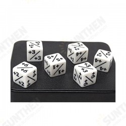6 Pcs White Dice Counters +1/+1 for MTG Magic The Gathering and Others 6 Pcs White Dice Counters +1/+1 for MTG Magic The Gathering and Others