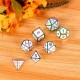 7 Pcs Alloy Polyhedral Dices Set Role Playing Game Accessory For Dungeons Dragons