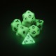 7 Pcs Luminous Polyhedral Dices Multi-sided Dice Set Polyhedral Dices With Dice Cup RPG Gadget