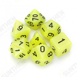 7 Pcs Luminous Polyhedral Dices Multi-sided Dice Set Polyhedral Dices With Dice Cup RPG Gadget 7 Pcs Luminous Polyhedral Dices Multi-sided Dice Set Polyhedral Dices With Dice Cup RPG Gadget