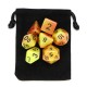 7 Pcs Luminous Polyhedral Dices Multisided Dices Dice Set With Dice Cup For RPG