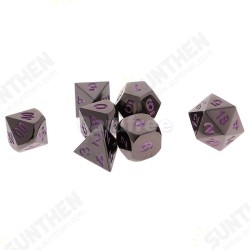 7 Pcs Zinc Alloy Multisided Dice Set Role Playing Games DiceS Gadget With Bag 7 Pcs Zinc Alloy Multisided Dice Set Role Playing Games DiceS Gadget With Bag