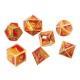 7PCS/SET Creative Metal Multi-faced Dice Set Heavy Duty Polyhedral Dices Role Playing Game Party Game Dice W/ Case