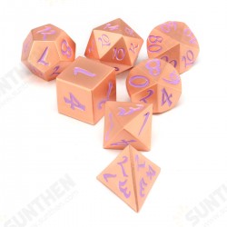 7Pcs Antique Metal Polyhedral Dice Role Playing Game Dices Heavy Duty With Bag 7Pcs Antique Metal Polyhedral Dice Role Playing Game Dices Heavy Duty With Bag