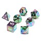 7Pcs Antique Metal Polyhedral Dices Set Role Playing Game Gadget With Bag