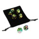 7Pcs Antique Metal Polyhedral Dices Set Role Playing Game Gadget With Bag