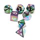 7Pcs Antique Metal Polyhedral Dices Set Role Playing Game Gadget With Bag