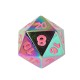 7Pcs Embossed Heavy Metal Polyhedral Dice DND RPG MTG Role Playing Game with Bag