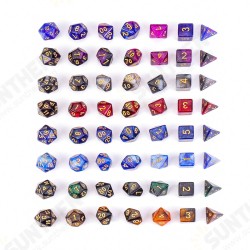 7Pcs Galaxy Polyhedral Dices For Dungeons Dragons Games D20 D12 D10 D8 D6 D4 +Bag 7Pcs Galaxy Polyhedral Dices For Dungeons Dragons Games D20 D12 D10 D8 D6 D4 +Bag