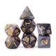 7Pcs Galaxy Polyhedral Dices For Dungeons Dragons Games D20 D12 D10 D8 D6 D4 +Bag