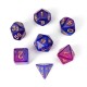 7Pcs Galaxy Polyhedral Dices For Dungeons Dragons Games D20 D12 D10 D8 D6 D4 +Bag