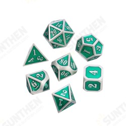 7Pcs Heavy Duty Metal Polyhedral Dices Set Multisided Dice Antique RPG Role Playing Game Dices 7Pcs Heavy Duty Metal Polyhedral Dices Set Multisided Dice Antique RPG Role Playing Game Dices