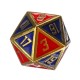 7Pcs Metal Polyhedral Dices Set Role Playing D & D Dungeons and Dragons Dice Party Table Games with Carrying Bag