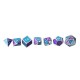 7Pcs Polyhedral Dices Set for Dungeons Dragons D20 D12 D10 D8 D6 D4 Games +Storage Pouches Bag