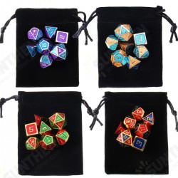 7Pcs Polyhedral Dices Set for Dungeons Dragons D20 D12 D10 D8 D6 D4 Games +Storage Pouches Bag 7Pcs Polyhedral Dices Set for Dungeons Dragons D20 D12 D10 D8 D6 D4 Games +Storage Pouches Bag