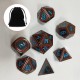7Pcs Set Antique Metal Polyhedral Dices DND RPG MTG Role Playing Game