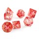 7Pcs Transparent Polyhedral Dices Multi-sided Dice