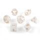 7Pcs Transparent Polyhedral Dices Multi-sided Dice