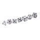 7Pcs Zinc Alloy Enamel Dices Set Polyhedral Solid Metal Dice Role Playing Game Dice Gadget RPG