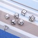 7Pcs Zinc Alloy Enamel Dices Set Polyhedral Solid Metal Dice Role Playing Game Dice Gadget RPG