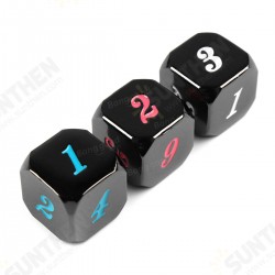 7Pcs Zinc Alloy Polyhedral Dices Multi-sided Dices Set With Bag 7Pcs Zinc Alloy Polyhedral Dices Multi-sided Dices Set With Bag