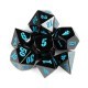 7Pcs Zinc Alloy Polyhedral Dices Multi-sided Dices Set With Bag