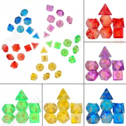 7Pcs/Set Polyhedral Dices for DND Dungeons & Dragons D20 D12 D10 D8 D6 D4 Desktop Games Dice + Black Velvet Pouch 7Pcs/Set Polyhedral Dices for DND Dungeons & Dragons D20 D12 D10 D8 D6 D4 Desktop Games Dice + Black Velvet Pouch