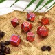 7Pcs/Set Rainbow Edge Metal Dice Set with Bag Board Role Playing Dragons Table Game Bar Party Game Dice Hobbies Toy Gift