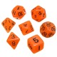 7pcs Multi-sided Luminous Polyhedral Digital Acrylic Dice Set Noctilucent Dice