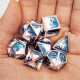 7pcs Polyhedral Dice Zinc Alloy Dice Set Heavy Duty Dices For Role Playing Game Dice Set