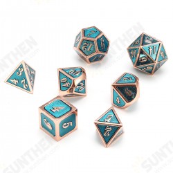 7pcs Zinc Alloy Multisided Dices Set Enamel Embossed Heavy Metal Polyhedral Dice With Bag 7pcs Zinc Alloy Multisided Dices Set Enamel Embossed Heavy Metal Polyhedral Dice With Bag