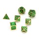 7pcs Zinc Alloy Multisided Dices Set Enamel Embossed Heavy Metal Polyhedral Dice With Bag