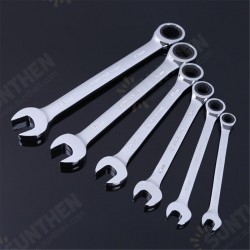 8-32mm Steel Silver Metric Spanner Open End Wrench Ratchet Ring Tool 8-32mm Steel Silver Metric Spanner Open End Wrench Ratchet Ring Tool