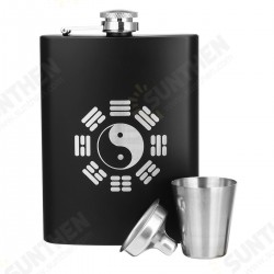 8oz Stainless Steel Pocket Liquor Hip Flask Drink Flagon with Funnel 8oz Stainless Steel Pocket Liquor Hip Flask Drink Flagon with Funnel
