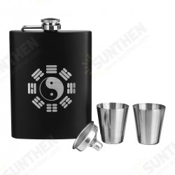 8oz Stainless Steel Pocket Liquor Hip Flask Drink Flagon with Funnel 8oz Stainless Steel Pocket Liquor Hip Flask Drink Flagon with Funnel