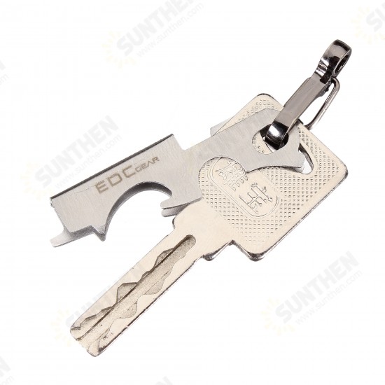 EDC 8 in 1 Bottle Opener Keychain Gadget Multi-function Key Clip