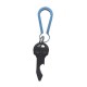 EDC 60mm Blue Quick Release Keychain Titanium Alloy Mini Key Ring