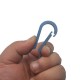 EDC 60mm Blue Quick Release Keychain Titanium Alloy Mini Key Ring