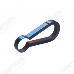 EDC 60mm Blue Quick Release Keychain Titanium Alloy Mini Key Ring EDC 60mm Blue Quick Release Keychain Titanium Alloy Mini Key Ring