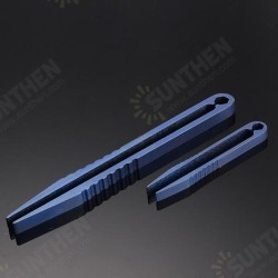 EDC TC4 Titanium Alloy Mini Blue Tweezers Portable Tool 44mm/82mm EDC TC4 Titanium Alloy Mini Blue Tweezers Portable Tool 44mm/82mm