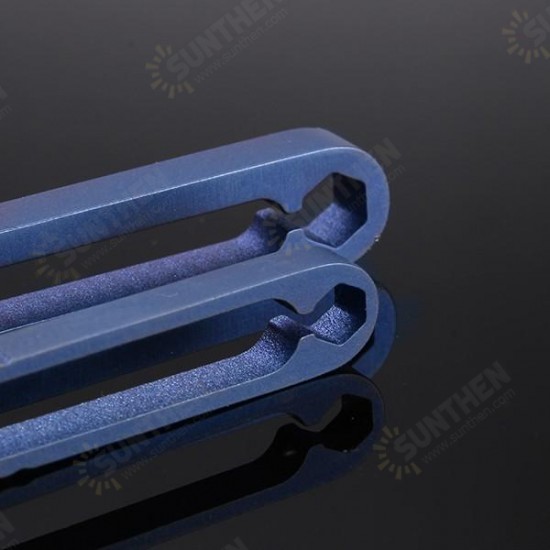 EDC TC4 Titanium Alloy Mini Blue Tweezers Portable Tool 44mm/82mm