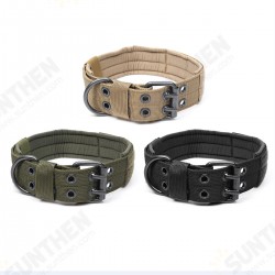Adjustable Training Dog Collar Nylon Tactical Dog Collar Military With Metal D Ring Buckle Adjustable Training Dog Collar Nylon Tactical Dog Collar Military With Metal D Ring Buckle